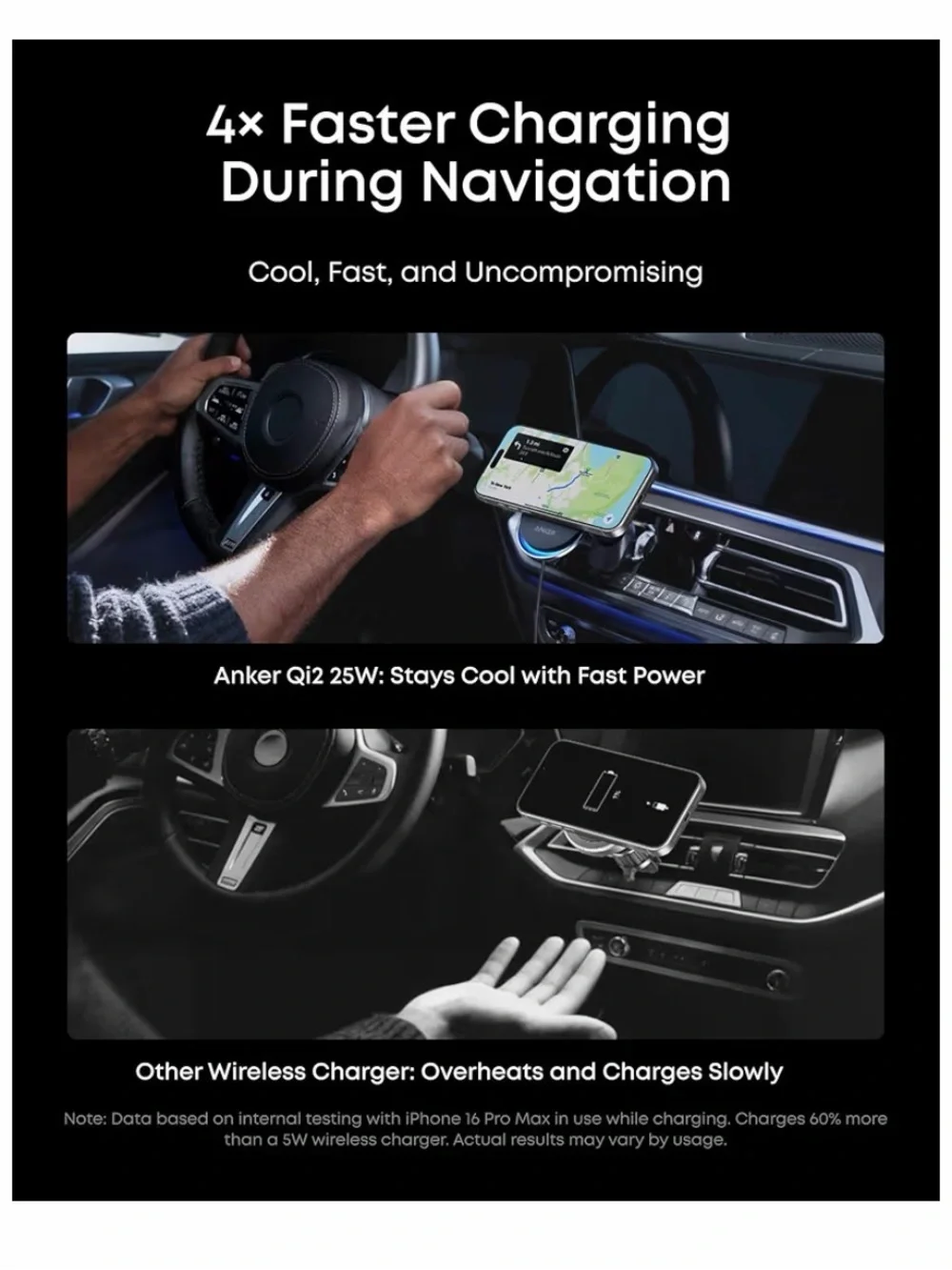 Anker Car Vent Mount with Blue Accent